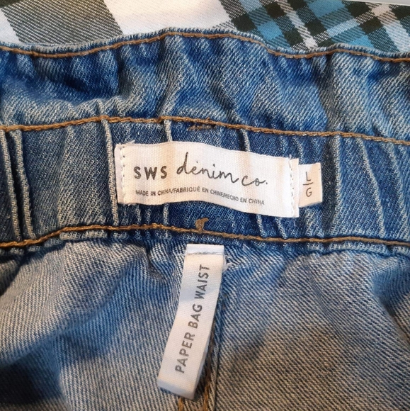 SWS Denim Co. Paper Bag Waist Cargo Jeans Size L - Picture 5 of 12